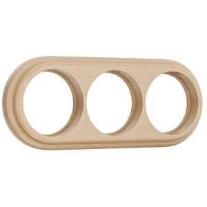 Изображение Рамка на 3 поста (светлый бук) W0035224