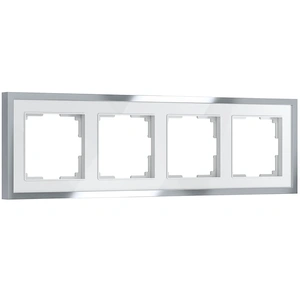 Изображение Рамка на 4 поста Baguette (белый/серебро) W0042850