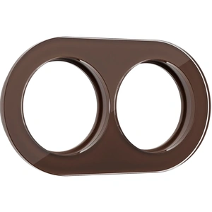 Изображение Рамка на 2 поста (Коричневый) WL21-frame-02