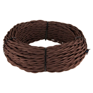 Изображение Ретро кабель витой 2х2,5 (коричневый) 50 м W6452614