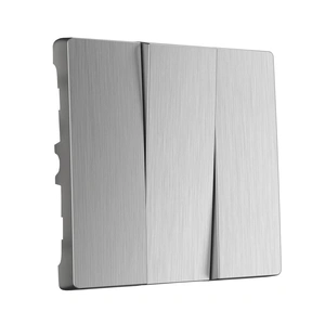 Изображение Набор клавиш для выключателя трехклавишного (cеребряный рифленый) W1139009