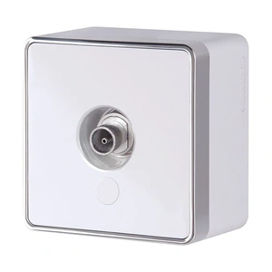 Изображение ТВ-розетка оконечная  Gallant (белая) W5083001