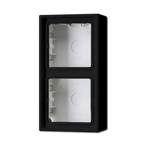 Изображение Накладная коробка c рамкой LS 990 черный глянец LS582ASW Jung