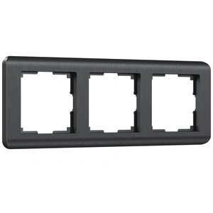 Изображение Рамка на 3 поста (графит) W0032104