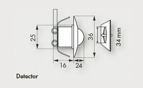 Изображение Датчик присутствия B.E.G. PD9-M-DALI/DSI-FC (92920)