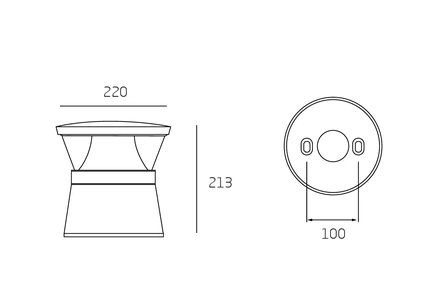Изображение Парковый светильник освещения пешеходных дорожек iON-s