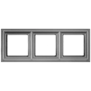 Изображение Рамка на 3 поста EcoProfi Deco алюминий  EPD483AL Jung
