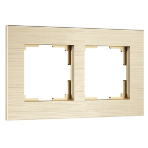 Изображение Рамка на 2 поста  AluMax (шампань) W0023511