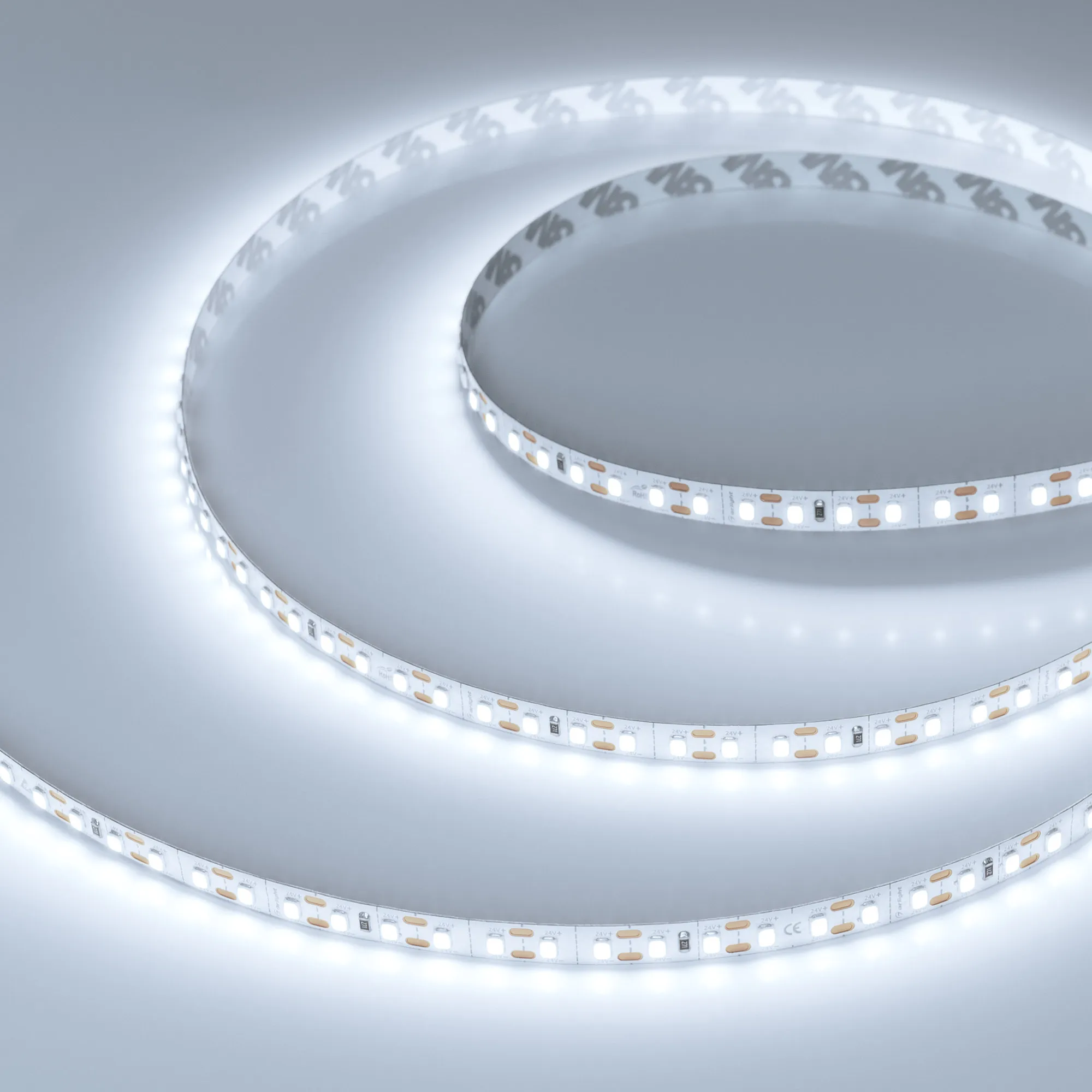 Лента FC-A120-8mm 24V White6000-CX1 (10 W/m, IP20, 5m) (Arlight, резка 1 светодиод)